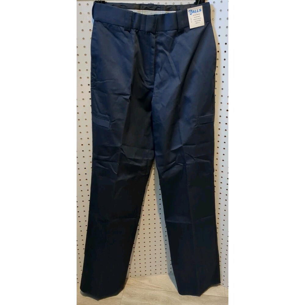 Galls Women's Uniform Pants Size 10 Navy Cargo Pockets Work